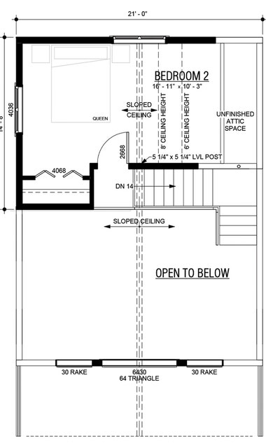 Berg Lake DO1 Loft Floor Plan