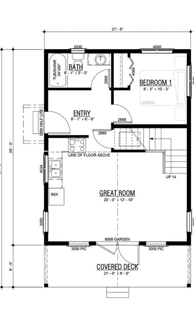 Berg Lake DO1 Main Floor Plan